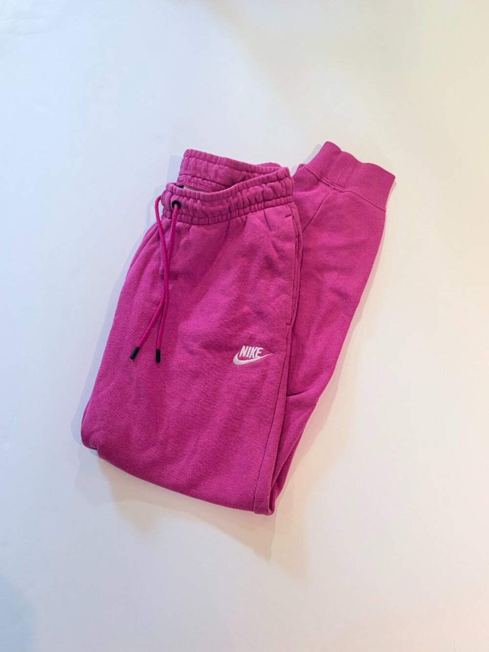 Nike Sportswear Pink Fleece Jogger Sweatpants Women’s Size Small
